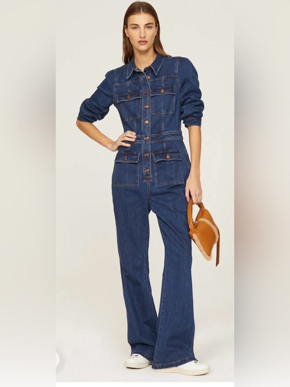 Madewell Denim Jumpsuit Jeans - Dark Blue Women's Utility Jumpsuit